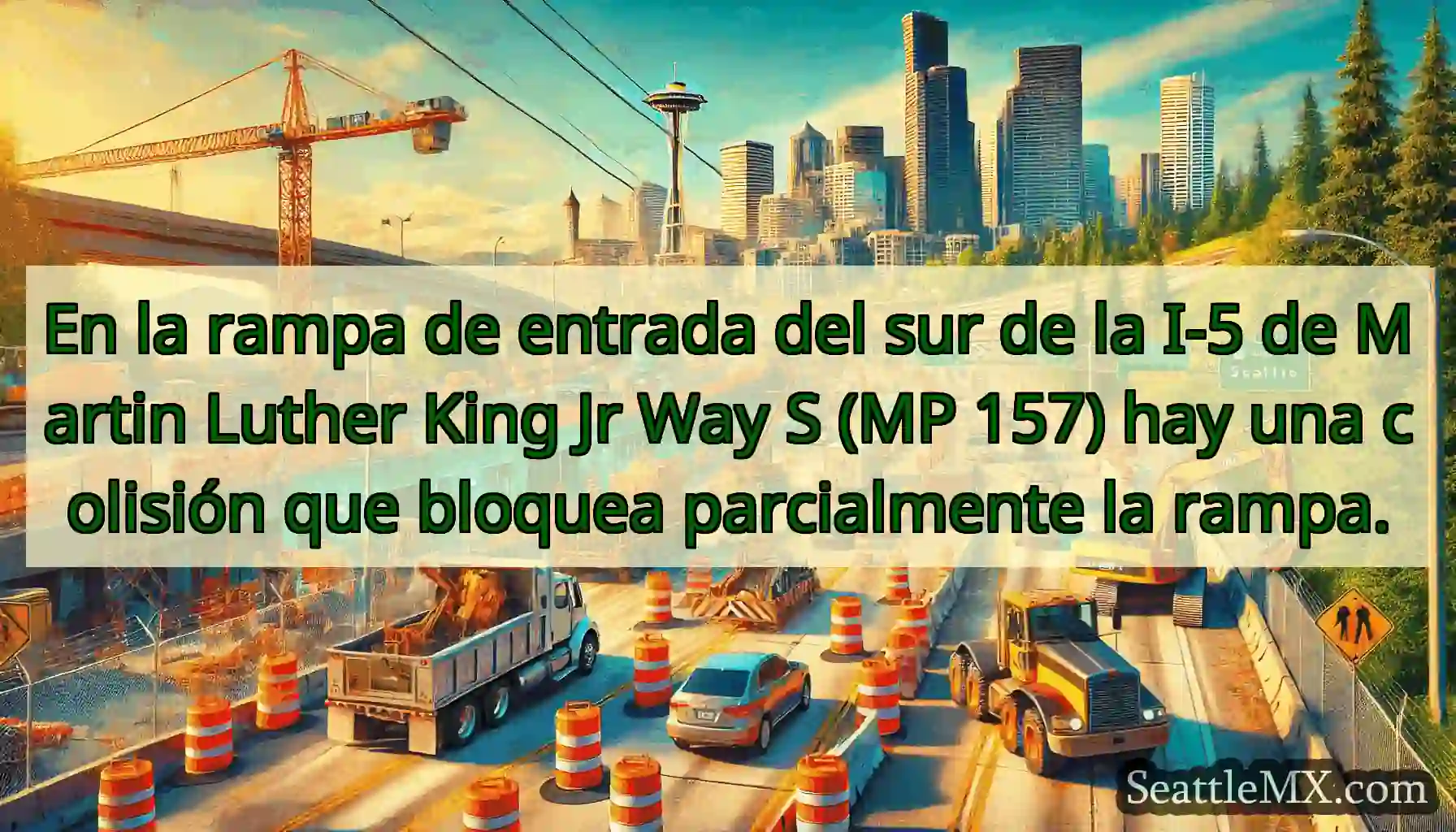 En la rampa de entrada del sur de la I-5 de