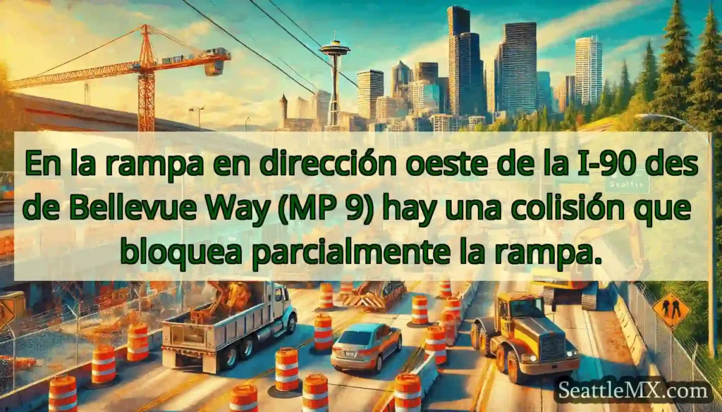 En la rampa en dirección oeste de la I-90 desde