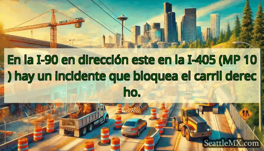En la I-90 en dirección este en la I-405 (MP 10)