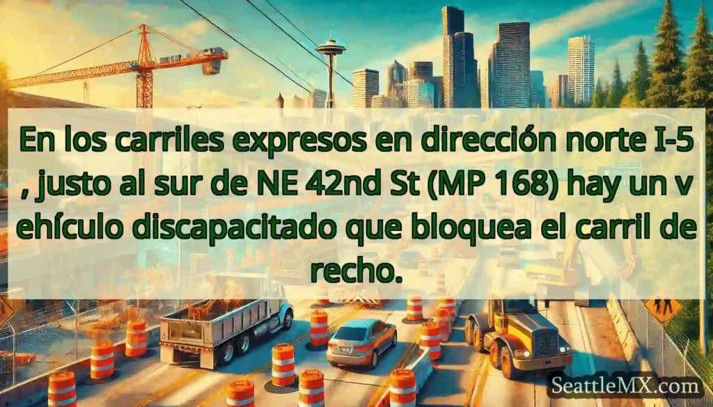 En los carriles expresos en dirección norte I-5,