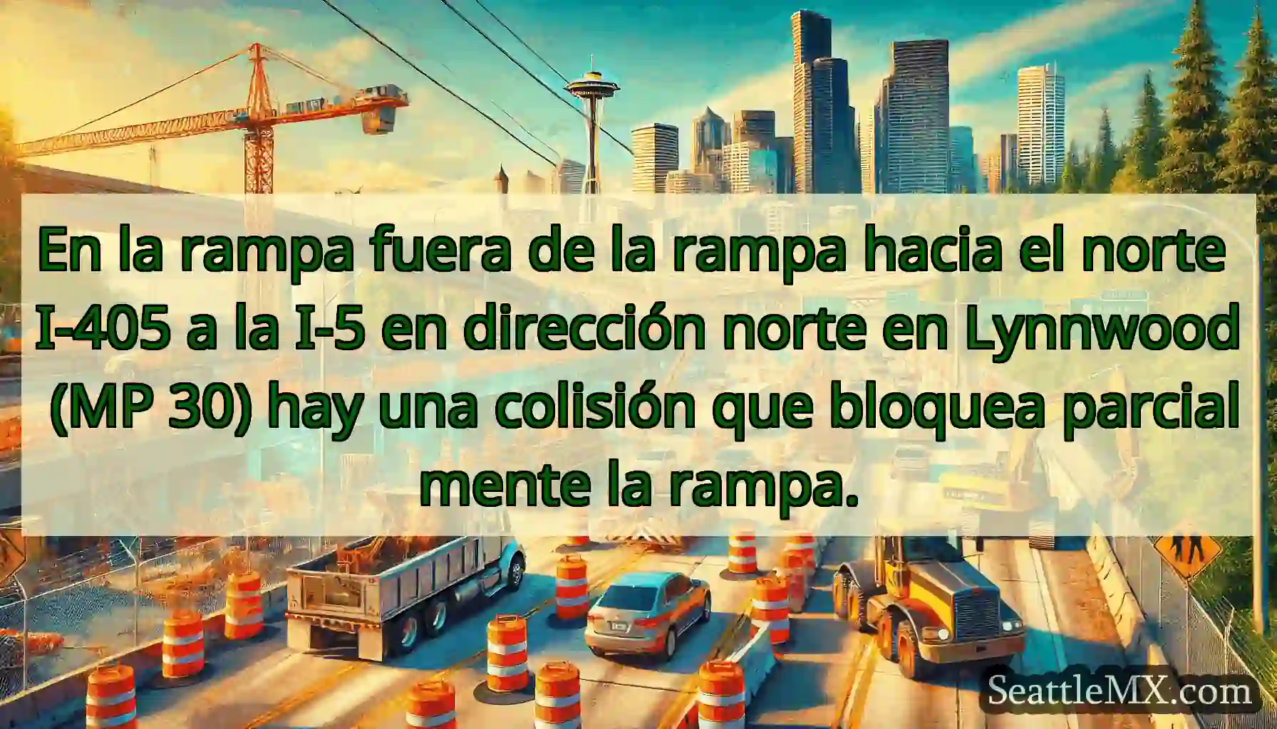 En la rampa fuera de la rampa hacia el norte