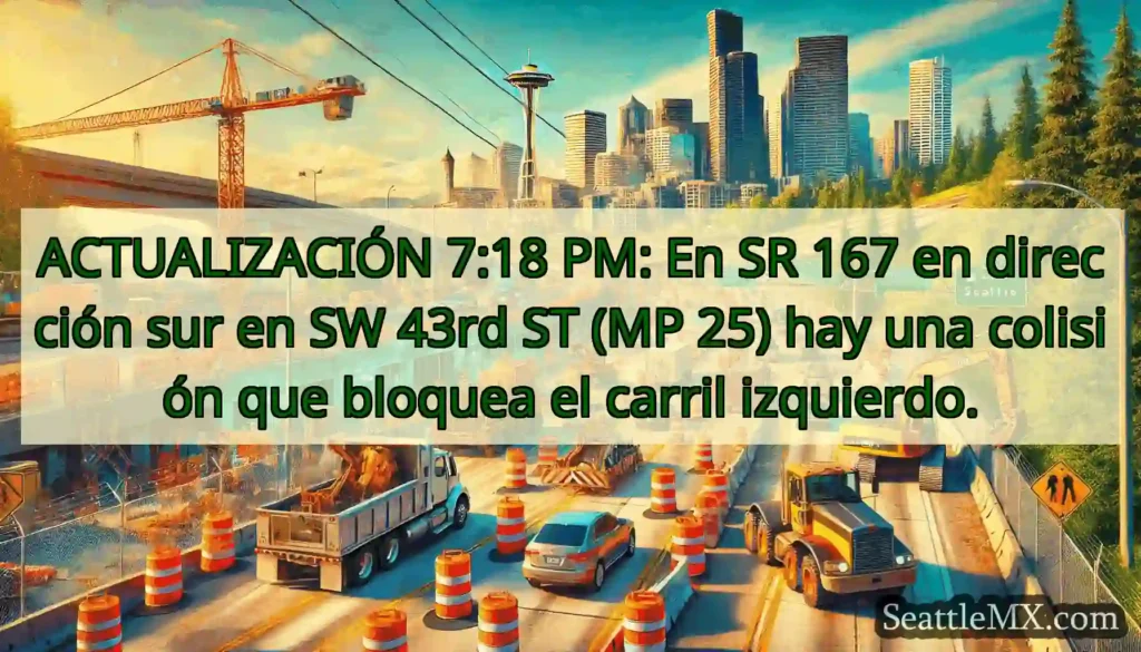 ACTUALIZACIÓN 7:18 PM: En SR 167 en dirección sur
