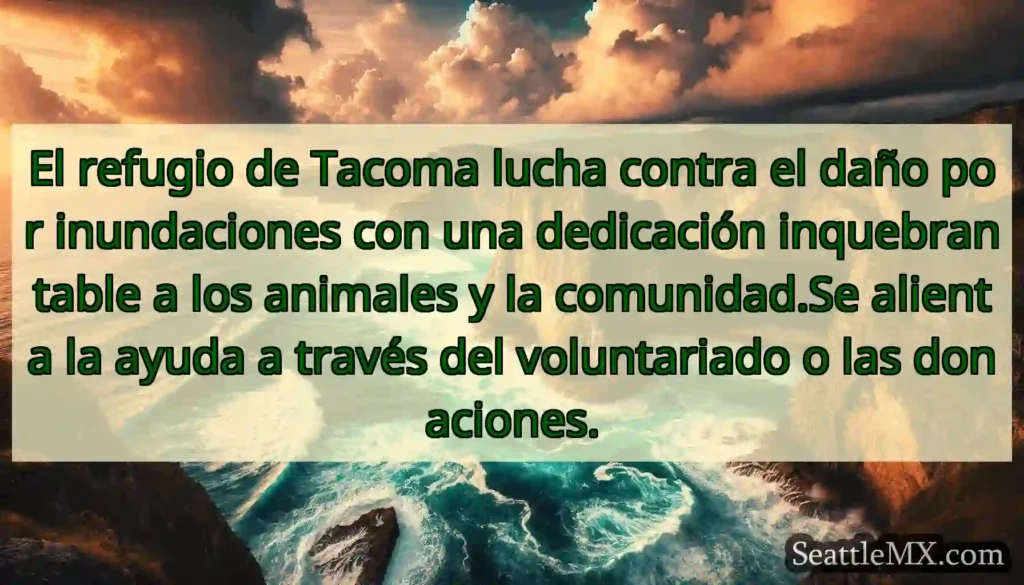 El refugio de Tacoma lucha contra el daño por