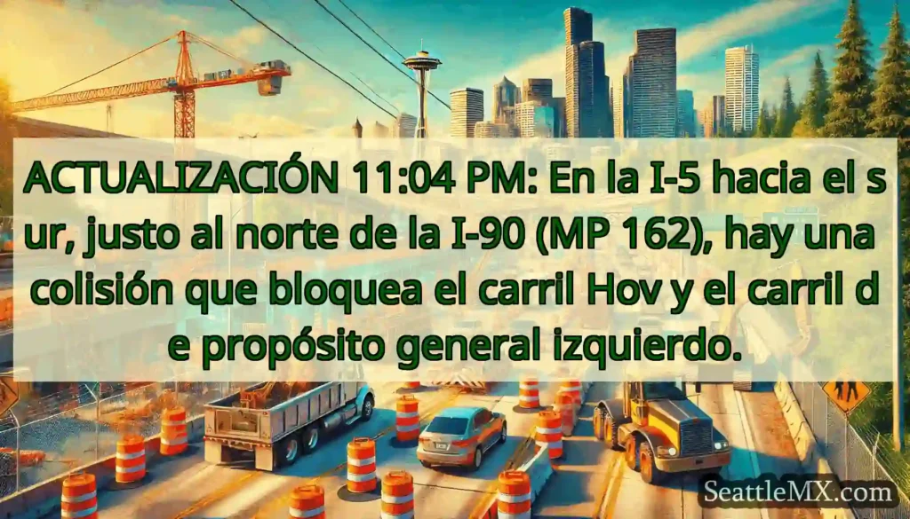 ACTUALIZACIÓN 11:04 PM: En la I-5 hacia el sur,