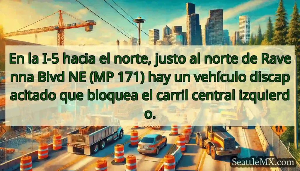 En la I-5 hacia el norte, justo al norte de