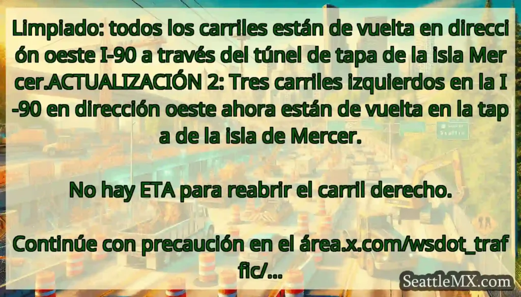Limpiado: todos los carriles están de vuelta en