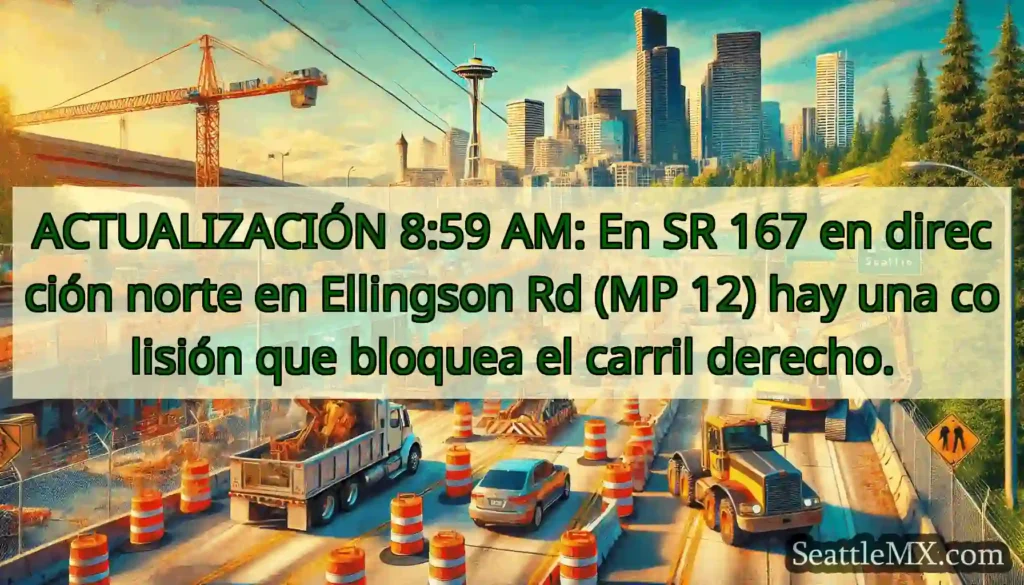 ACTUALIZACIÓN 8:59 AM: En SR 167 en dirección