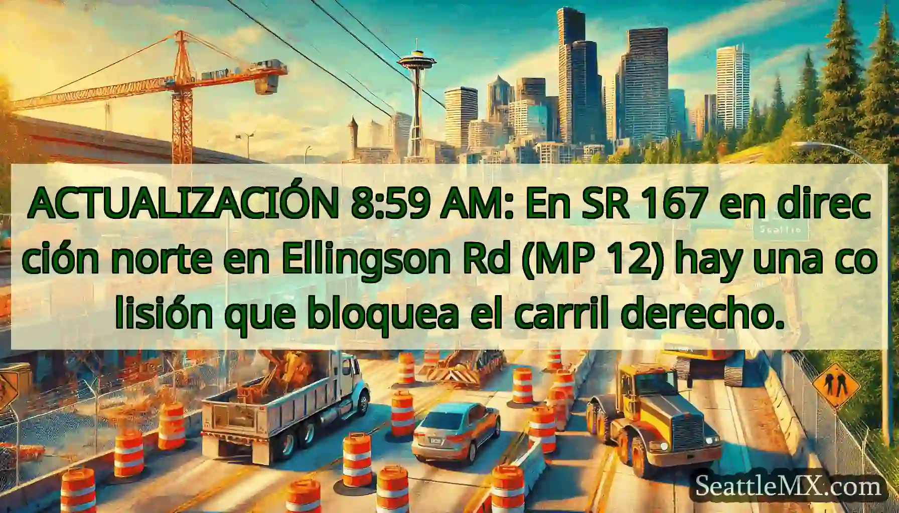 ACTUALIZACIÓN 8:59 AM: En SR 167 en dirección