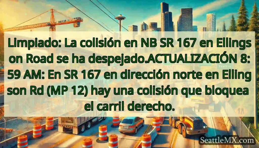 Limpiado: La colisión en NB SR 167 en Ellingson