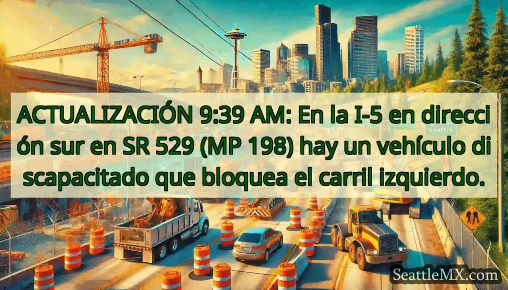 ACTUALIZACIÓN 9:39 AM: En la I-5 en dirección sur