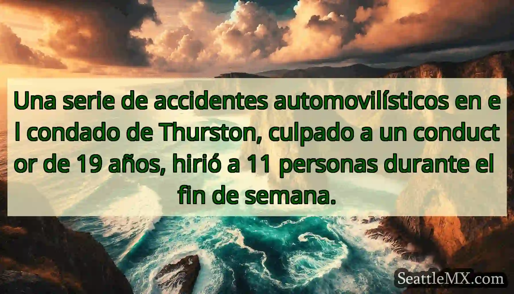 Una serie de accidentes automovilísticos en el