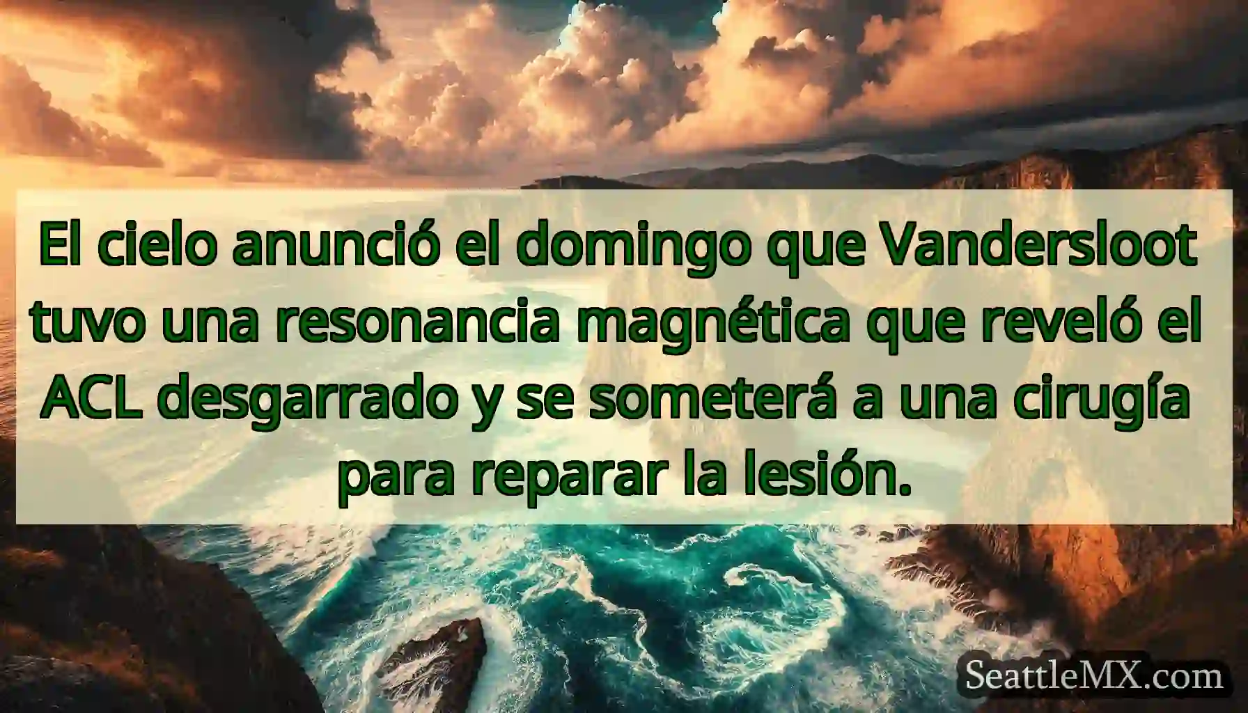 El cielo anunció el domingo que Vandersloot tuvo