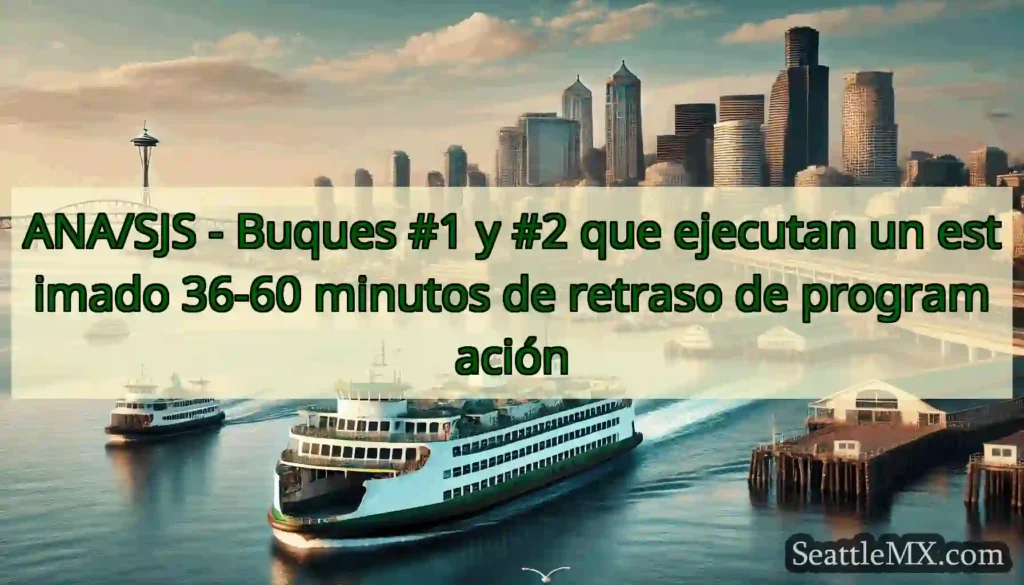 ANA/SJS - Buques #1 y #2 que ejecutan un estimado