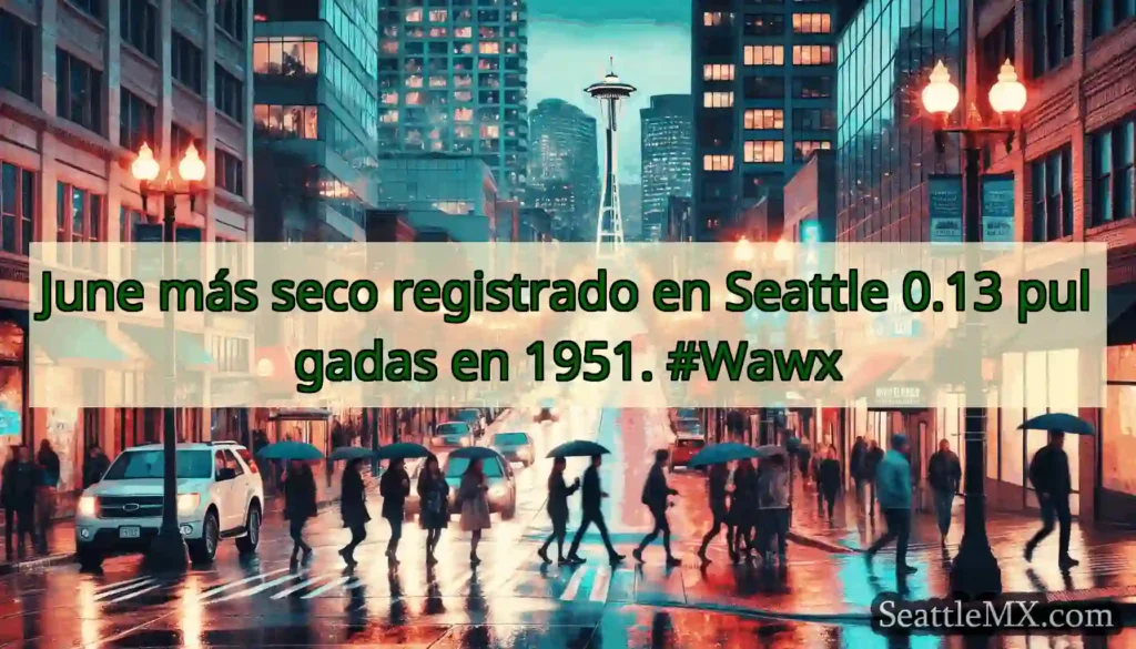 June más seco registrado en Seattle 0.13 pulgadas