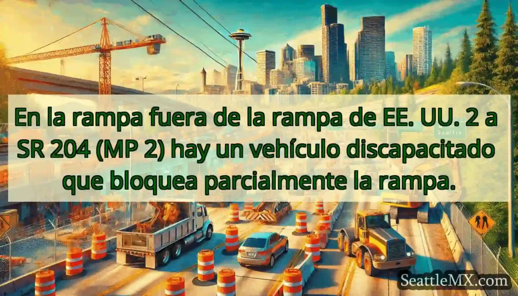 En la rampa fuera de la rampa de EE. UU. 2 a SR