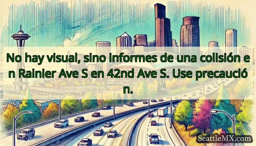 No hay visual, sino informes de una colisión en