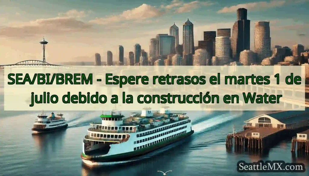 SEA/BI/BREM - Espere retrasos el martes 1 de