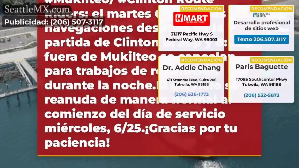 Un último recordatorio para #Mukilteo- #Clinton