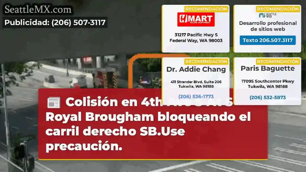 Colisión en 4th Ave S At S Royal Brougham