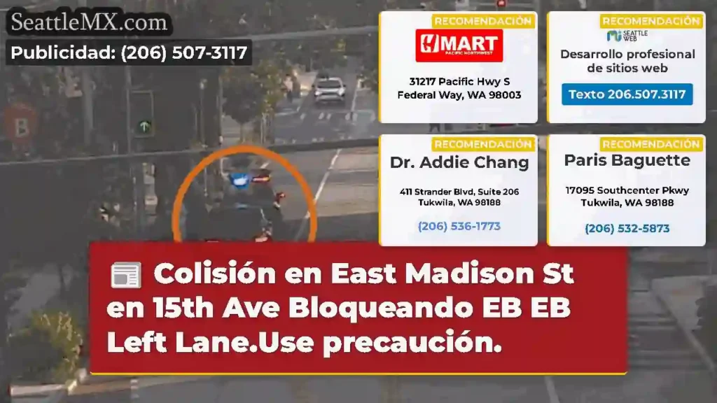 Colisión en East Madison St en 15th Ave