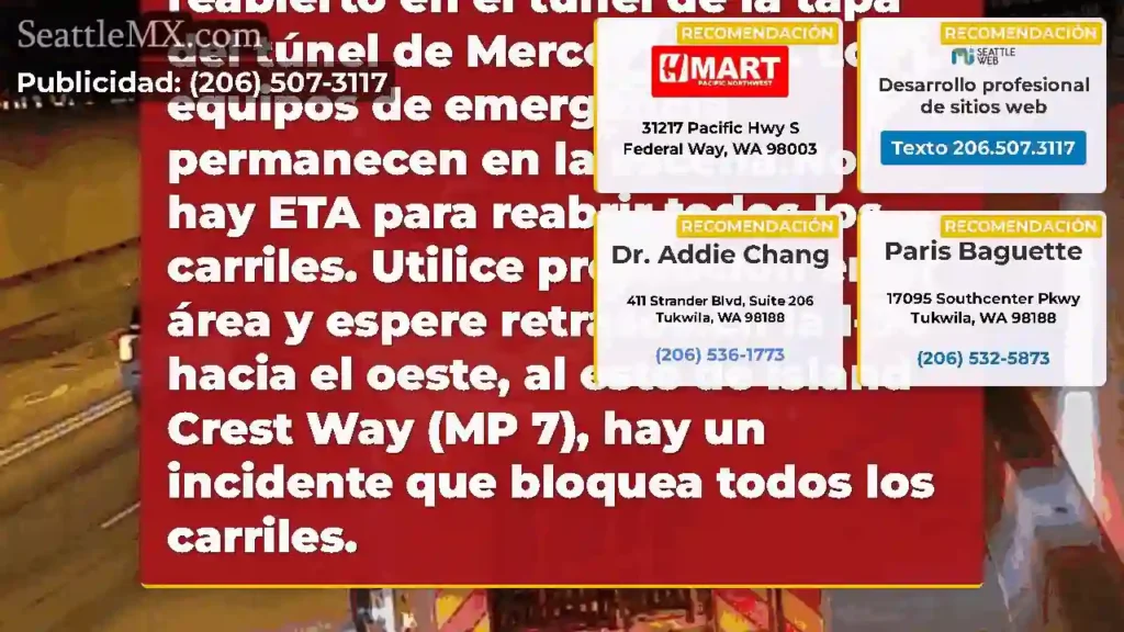 ACTUALIZACIÓN: Dos carriles I-90 en dirección