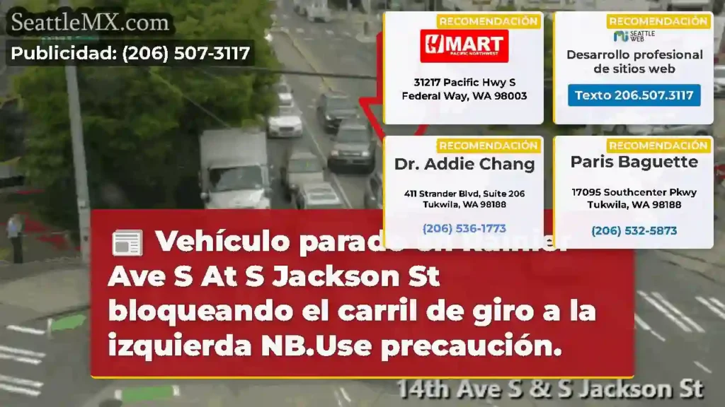 Vehículo parado en Rainier Ave S At S Jackson St