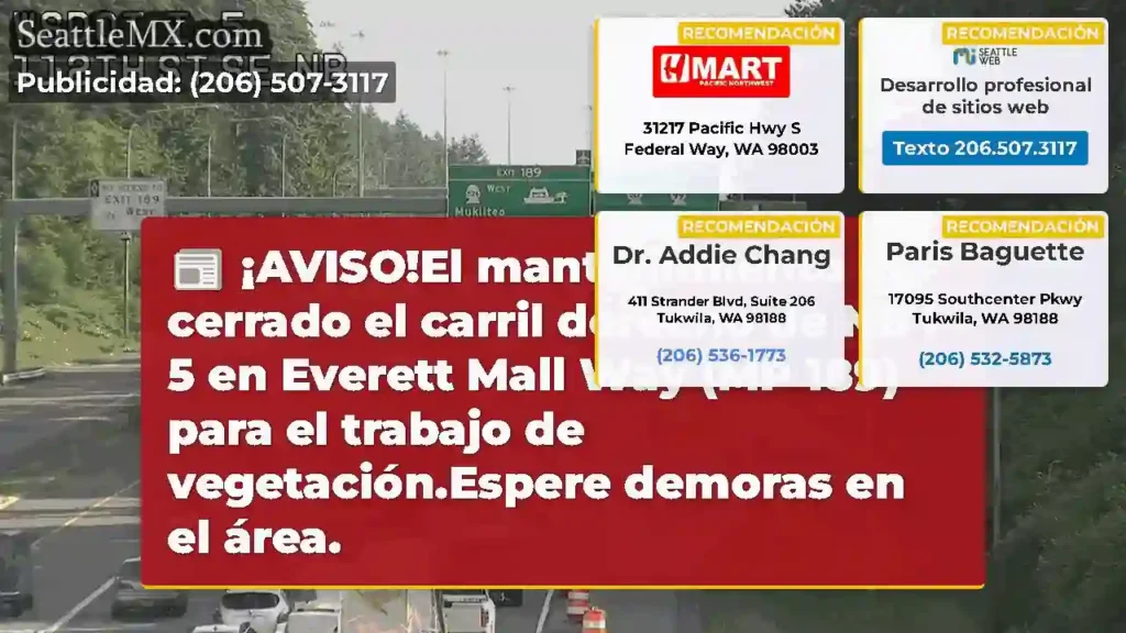 ¡AVISO!El mantenimiento ha cerrado el carril