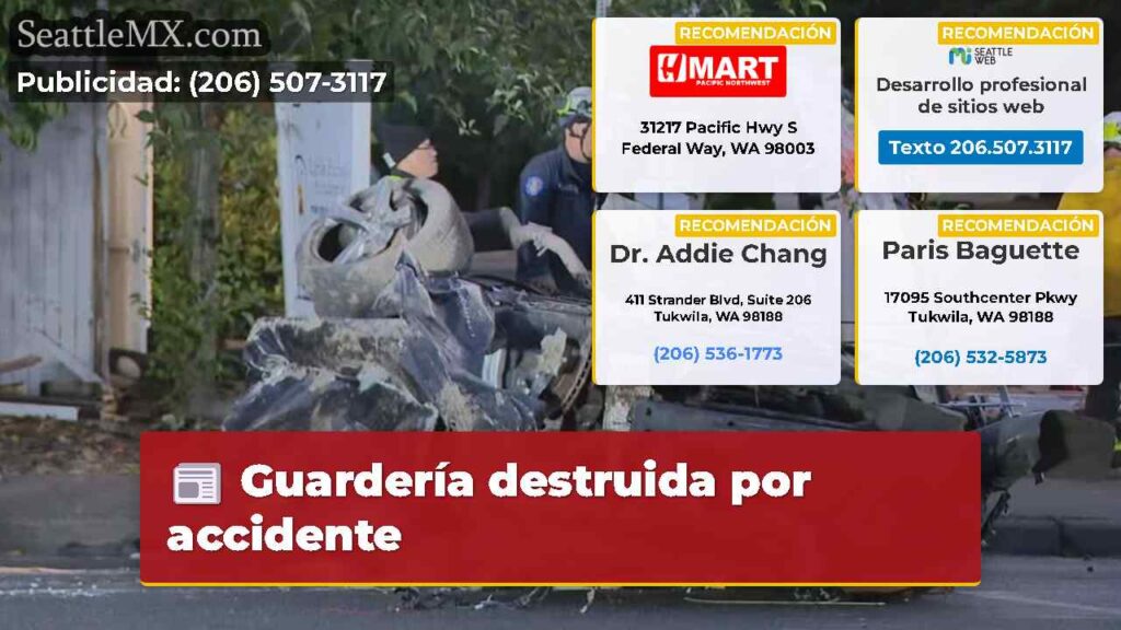 Guardería destruida por accidente