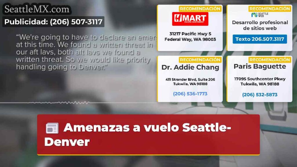 Amenazas a vuelo Seattle-Denver