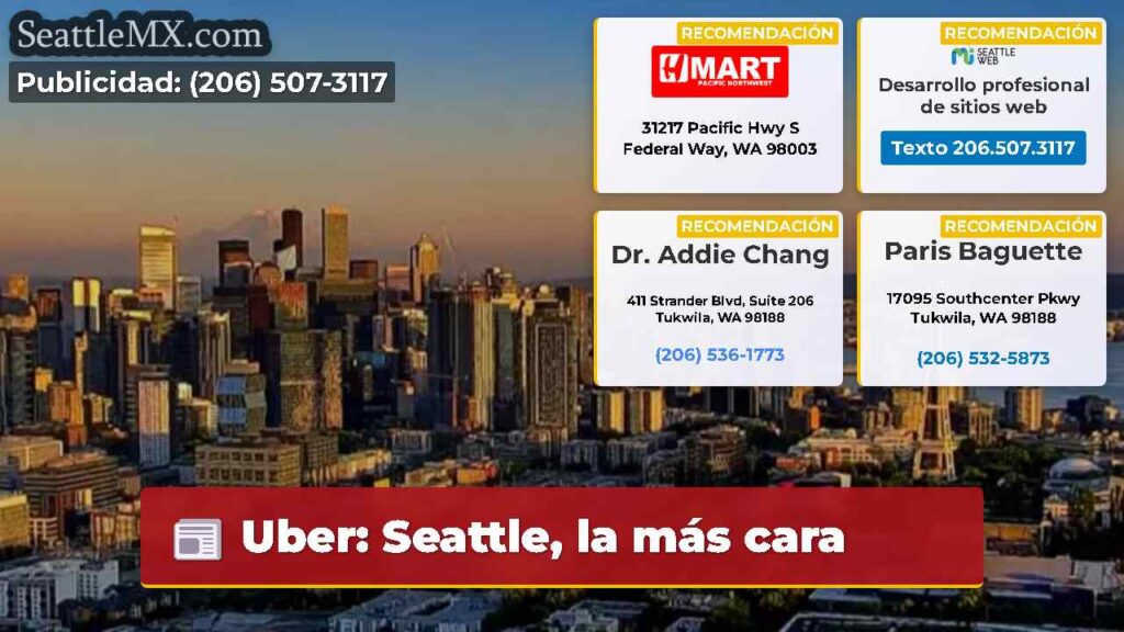 Uber: Seattle, la más cara