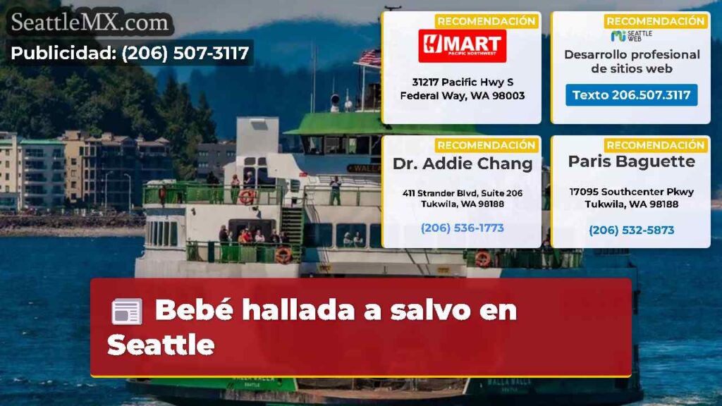 Bebé hallada a salvo en Seattle