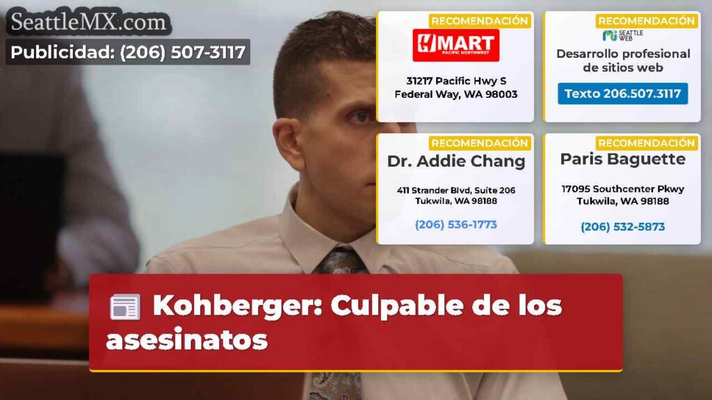 Kohberger: Culpable de los asesinatos