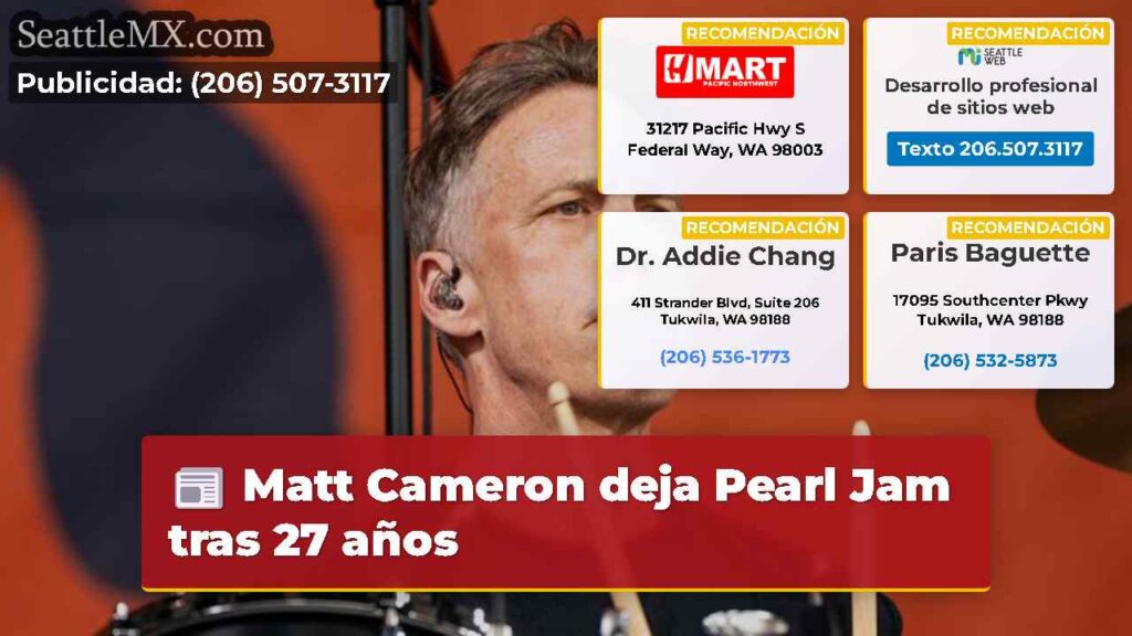 Matt Cameron deja Pearl Jam tras 27 años
