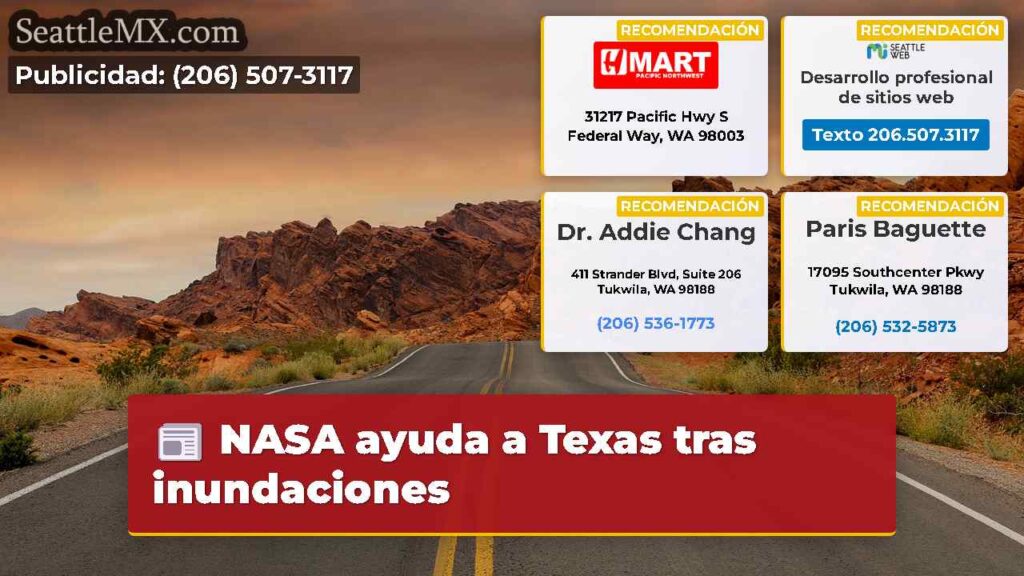 NASA ayuda a Texas tras inundaciones