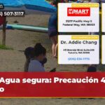 Agua segura Precaución 4 de julio