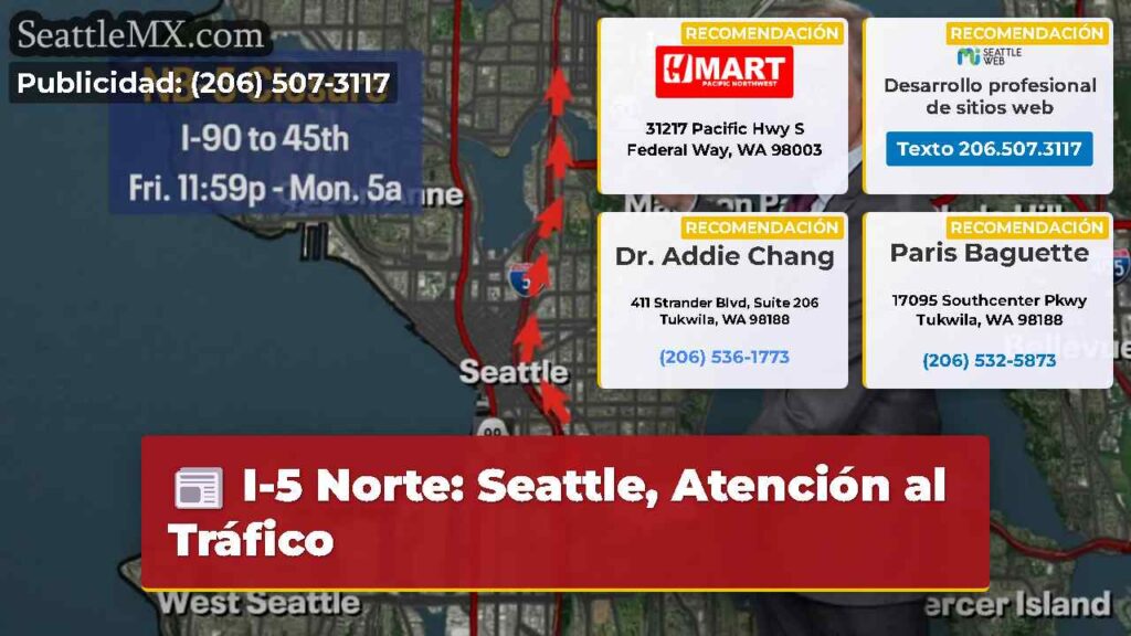 I-5 Norte: Seattle, Atención al Tráfico