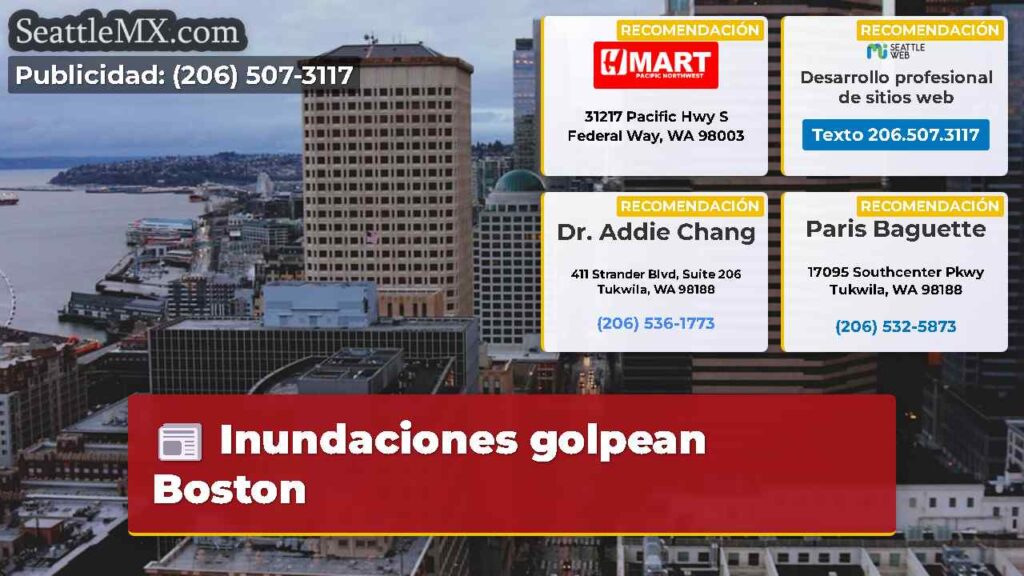 Inundaciones golpean Boston