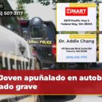 Joven apuñalado en autobús estado grave