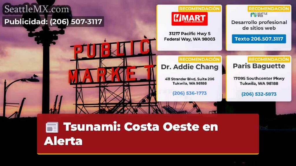 Tsunami: Costa Oeste en Alerta