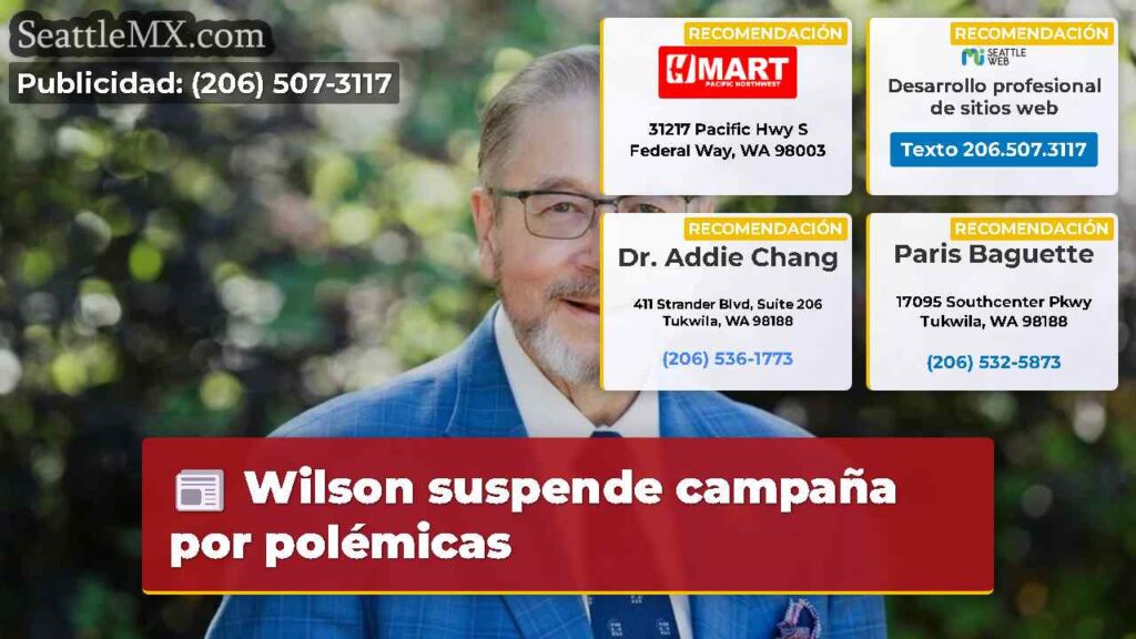 Wilson suspende campaña por polémicas
