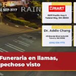 Funeraria en llamas sospechoso visto