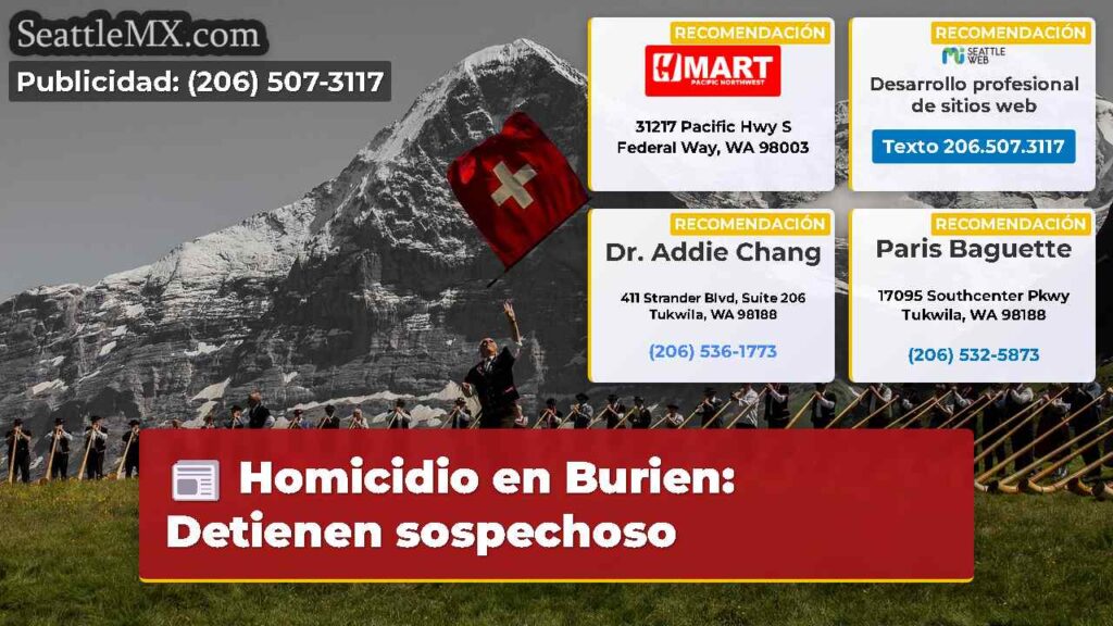 Homicidio en Burien: Detienen sospechoso