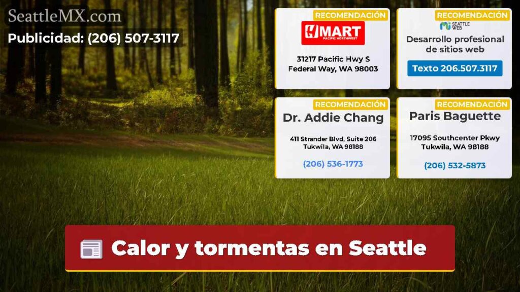 Calor y tormentas en Seattle