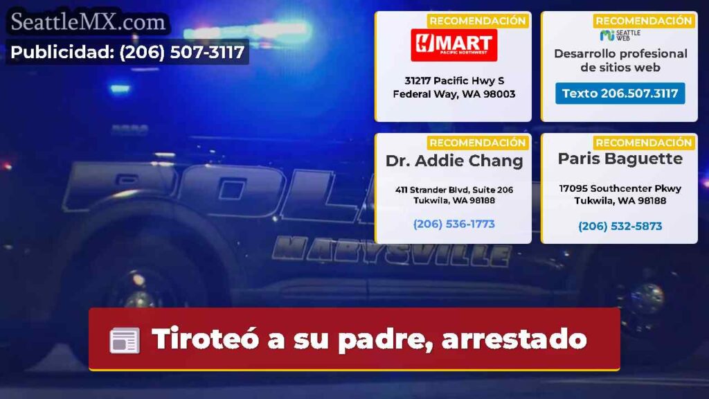 Tiroteó a su padre, arrestado