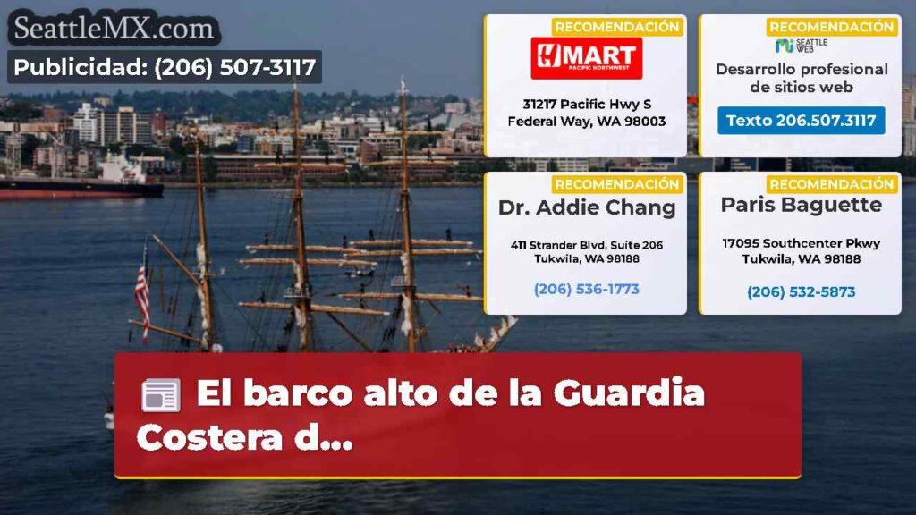 El barco alto de la Guardia Costera d...