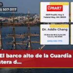El barco alto de la Guardia Costera d…