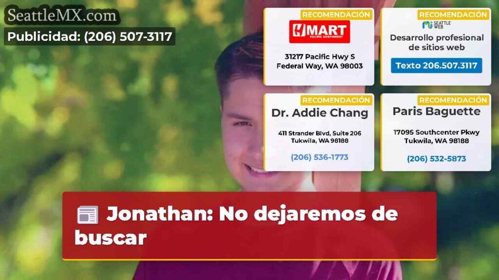 Jonathan: No dejaremos de buscar