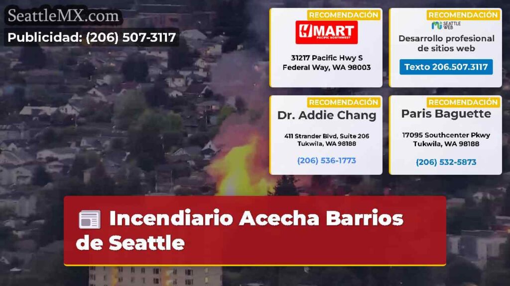 Incendiario Acecha Barrios de Seattle