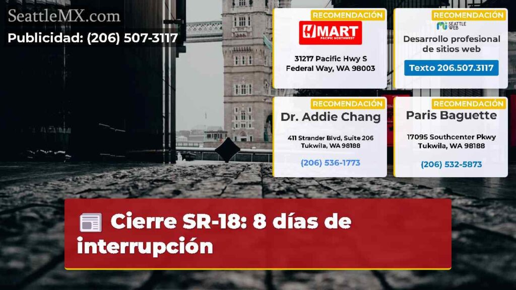 Cierre SR-18: 8 días de interrupción