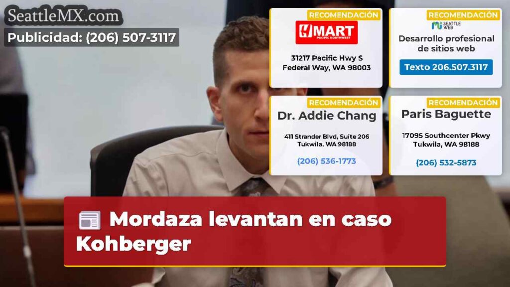 Mordaza levantan en caso Kohberger